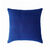 Housse coussin unie coton tissage artisanal - lot de 2 (bleu)
