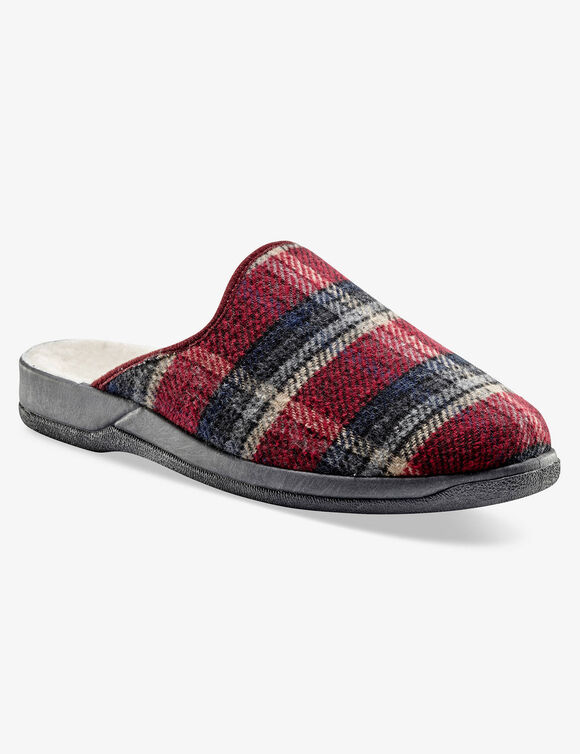 Mules homme confort - jusqu'au 47 (bordeaux)
