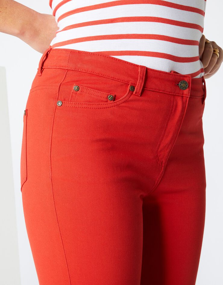 Pantalon droit raccourci, bi-stretch (paprika) Pantalon droit raccourci, bi-stretch (paprika)