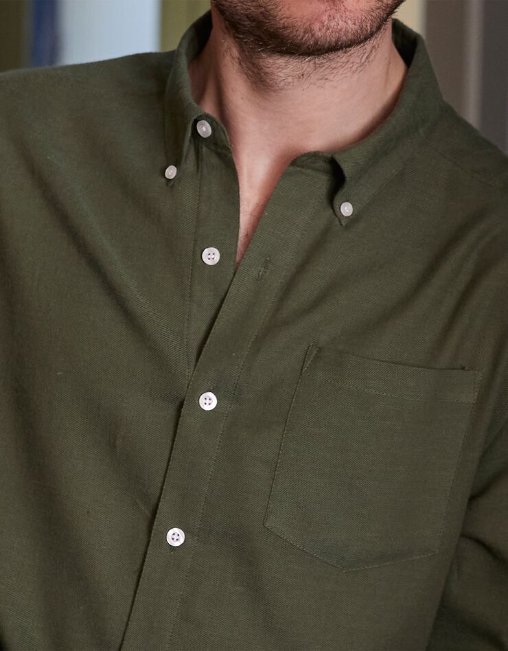 Chemise en flanelle légère (vert) Chemise en flanelle légère (vert)