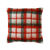 Coussin écossais tissé-teint (écru / rouge / vert)