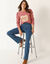 T-shirt manches longues, imprimé brillant (rose grisé)