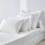 Drap-housse uni polyester - coton bonnet 32 cm (blanc)