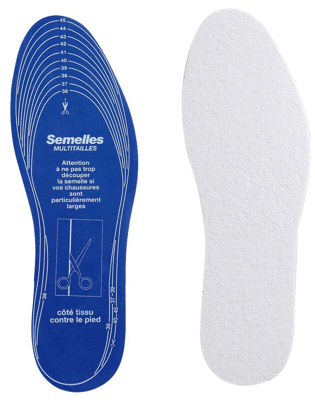 Semelles mémoire de forme - lot de 2 paires (semelle)