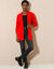 Gilet porter ouvert, manches longues (rouge)