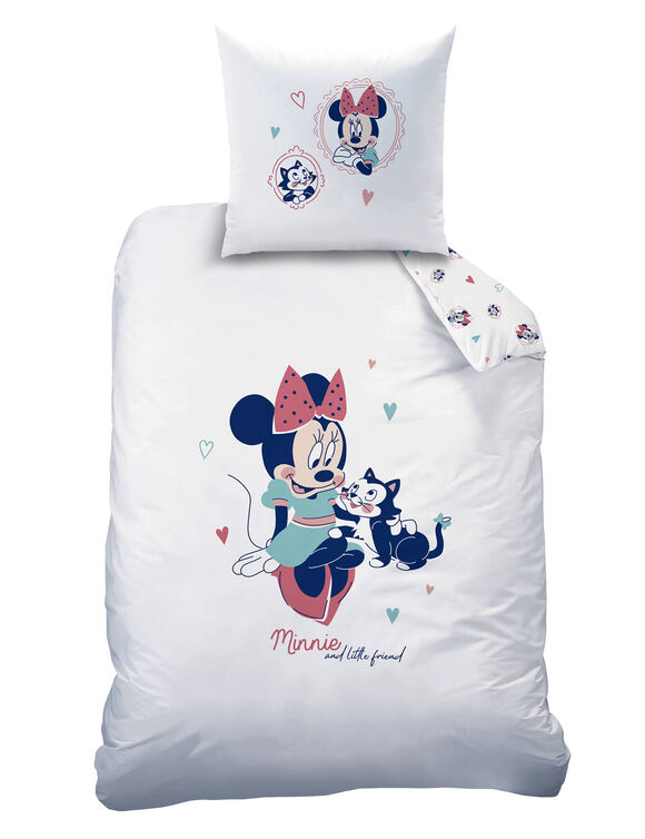 Parure de lit Minnie® - coton (blanc)