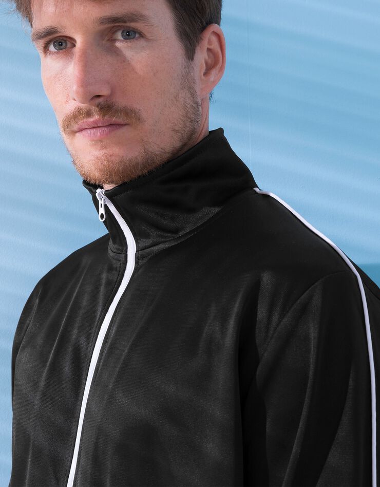 Veste sport microfibre zippée (noir) Veste sport microfibre zippée (noir)