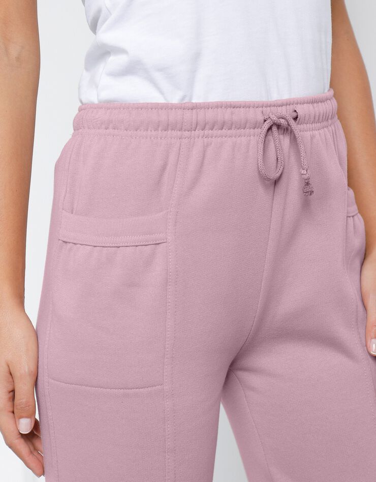 Pantalon jogging, molleton gratté (rose grisé) Pantalon jogging, molleton gratté (rose grisé)