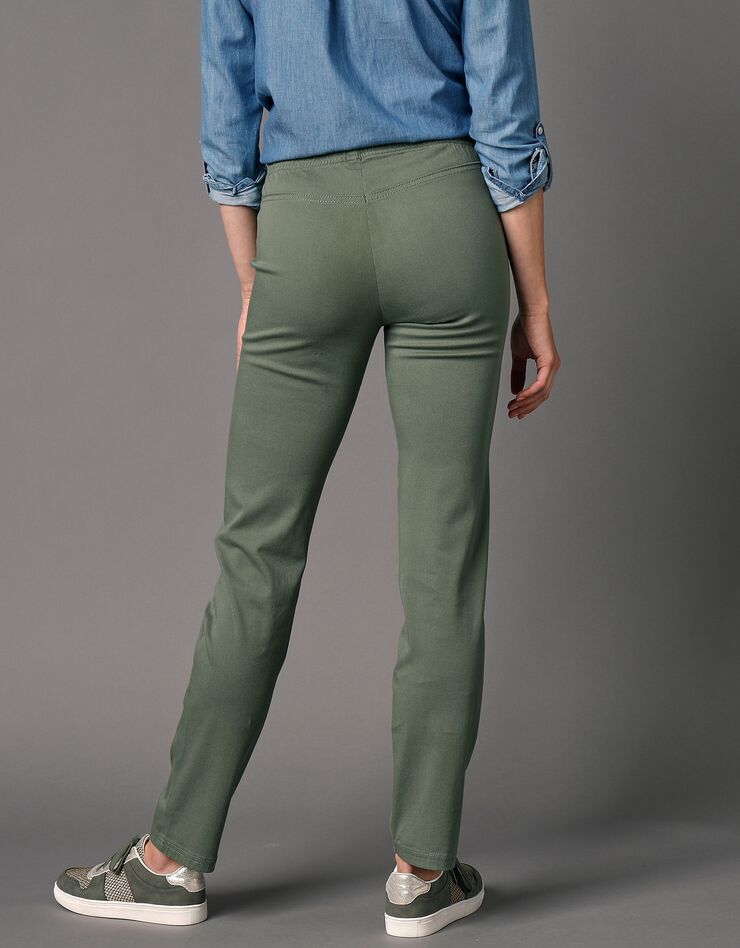 Pantalon sculptant effet ventre plat taille élastiquée (vert mousse) Pantalon sculptant effet ventre plat taille élastiquée (vert mousse)