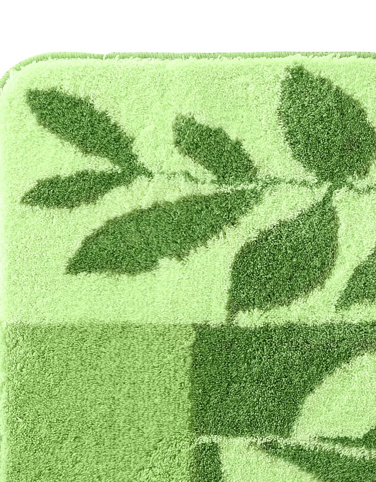 Tapis de bain motif provençal (vert)
