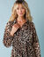 Robe chemisier spécial Petites imprimée léopard (taupe / noir)