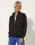 Veste zippée molleton (noir)