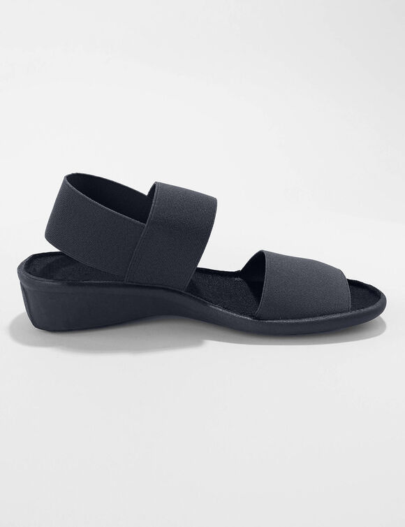 Sandales élastiquées (noir)