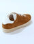Baskets vintage croûte de cuir colorées (taupe)