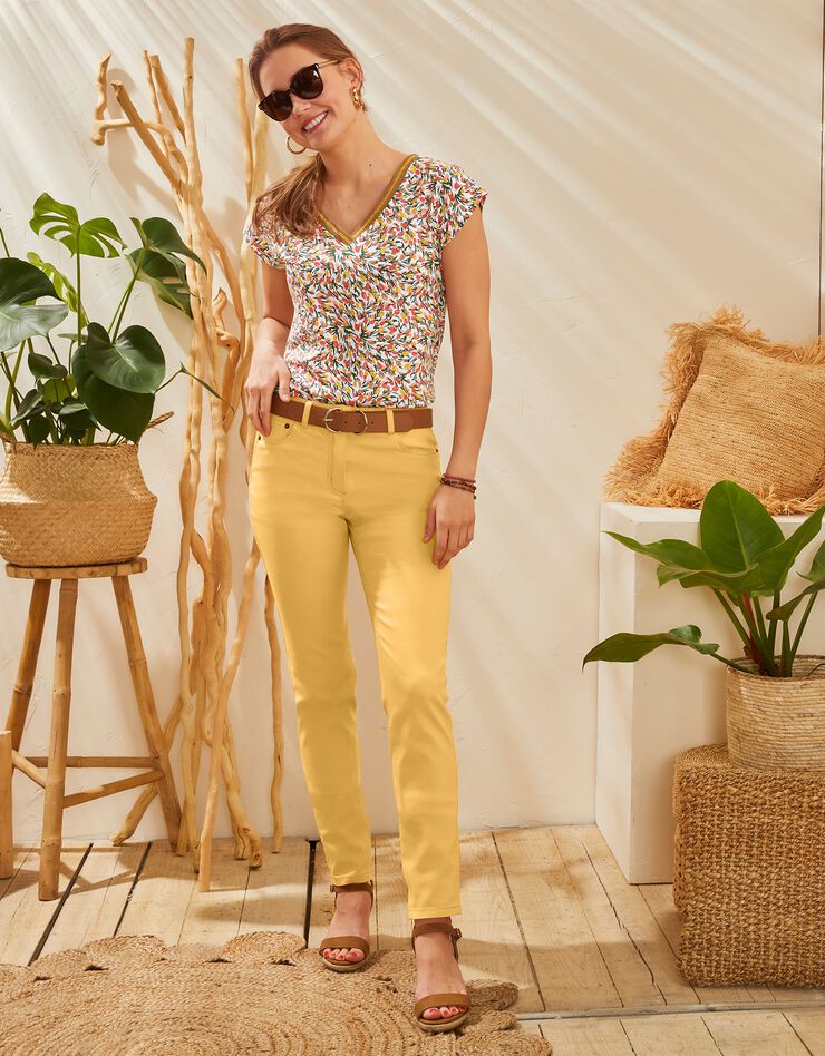Pantalon fuselé couleur (jaune) Pantalon fuselé couleur (jaune)