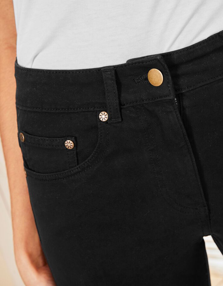 Pantalon droit bi-stretch (noir) Pantalon droit bi-stretch (noir)