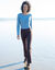 Legging flare taille haute, molleton chaud sp&eacute;cial froid (chocolat)