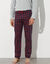 Pantalon pyjama imprimé carreaux (marine / rouge)