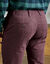 Pantalon chino élastiqué côtés - entrej. 82 cm (bordeaux)