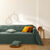 Housse coussin unie coton tissage artisanal - lot de 2 (vert grisé)