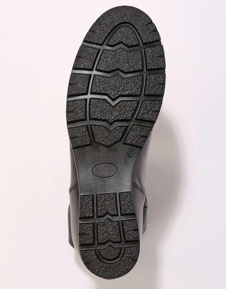 boots plissées femme