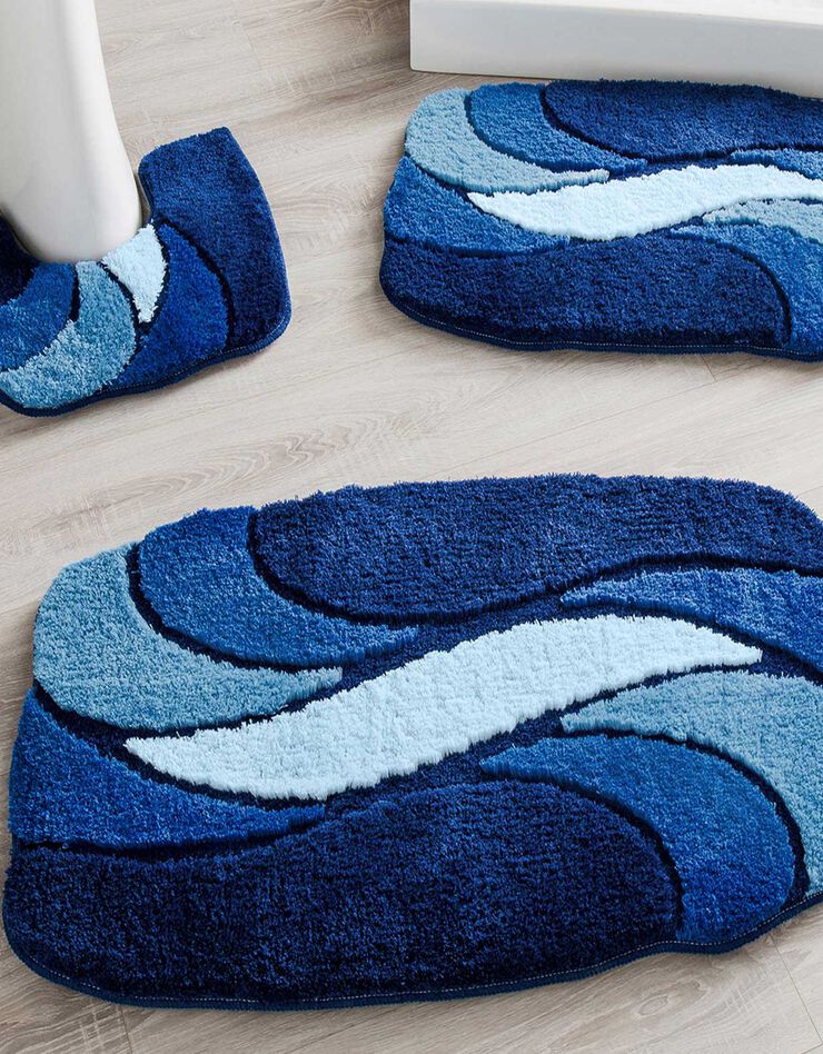 Tapis de bain pétales (bleu) Tapis de bain pétales (bleu)