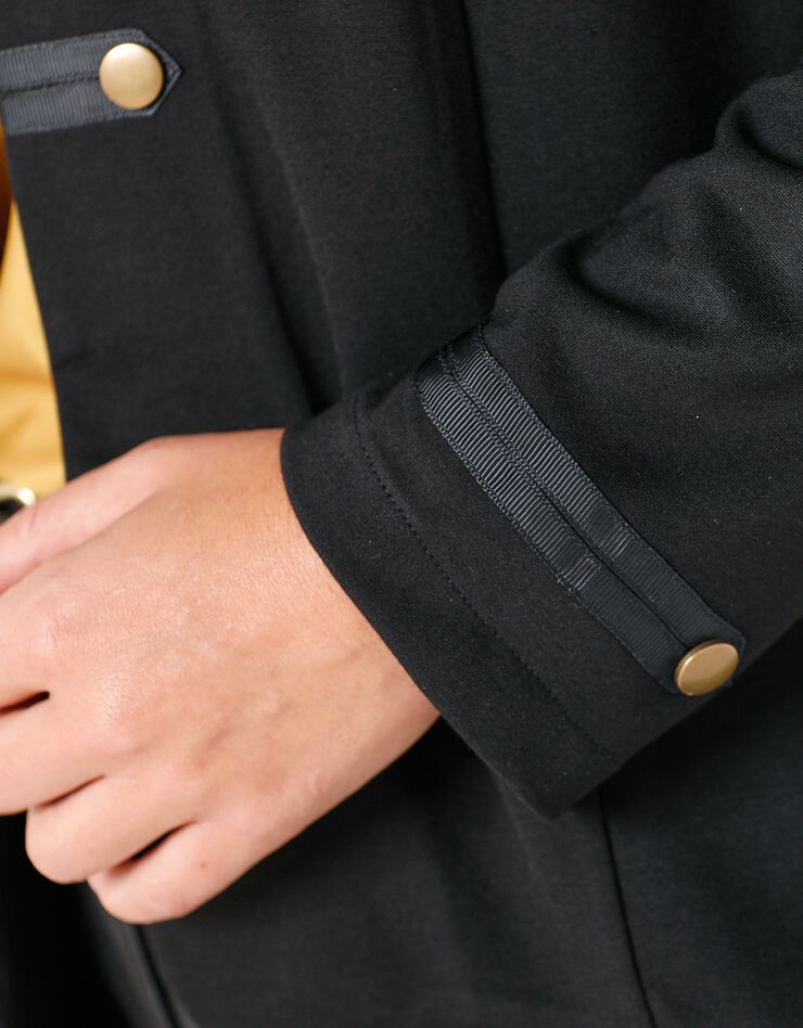Veste “officier” maille fluide (noir) Veste “officier” maille fluide (noir)