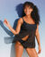 Haut de tankini long ajouré (noir)