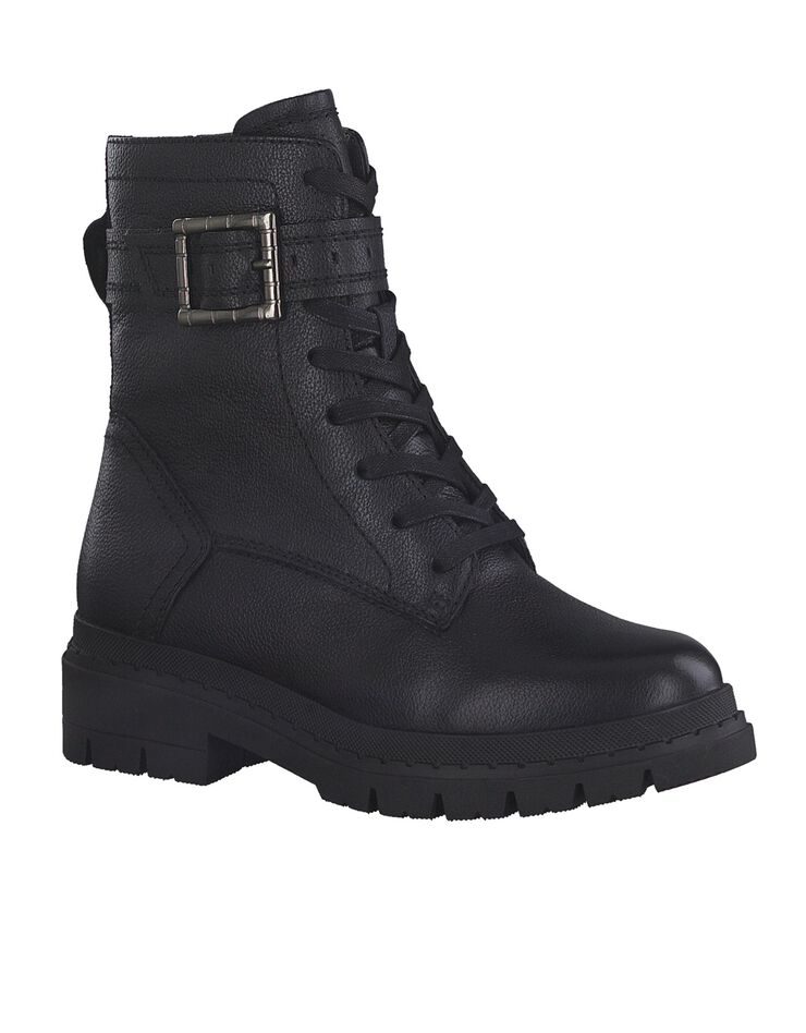 Boots mi-hautes cuir - largeur confort (noir) Boots mi-hautes cuir - largeur confort (noir)