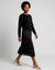 Jupe en satin, base en dentelle (noir)