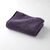 Serviettes de bain finition broderie fantaisie - 420g/m2 (aubergine)
