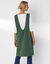 Tablier de cuisine japonais coton uni personnalisable (vert)