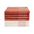 Torchons carreaux coton - lots  (terracotta)