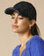 Casquette effet tweed (noir)