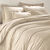Linge de lit uni coton  (sable)