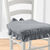 Housse chaise unie volantée coton bachette (gris perle) Housse chaise unie volantée coton bachette (gris perle)