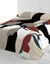 Couette microfibre imprim&eacute; moderne d&eacute;co 200 g/m&sup2; (bordeaux / &eacute;cru)