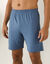 Short pyjama coton uni (bleu grisé)
