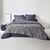 Couverture jacquard l&eacute;opard 450 g/m&sup2; (gris)