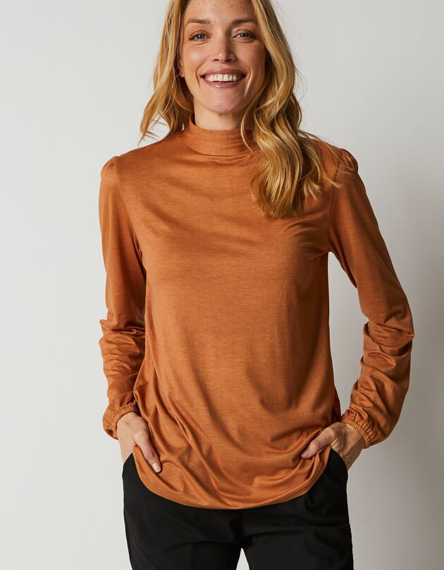 Sous-pull col montant (caramel)