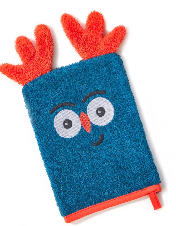 Collection éponge enfant brodée chouki - 380g/m2 (bleu paon) Collection éponge enfant brodée chouki - 380g/m2 (bleu paon)