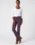Legging bootcut uni, taille &eacute;lastiqu&eacute;e (prune)