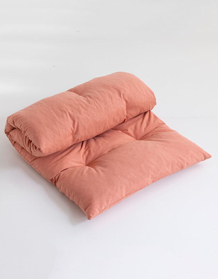 Long coussin de sol uni (corail)