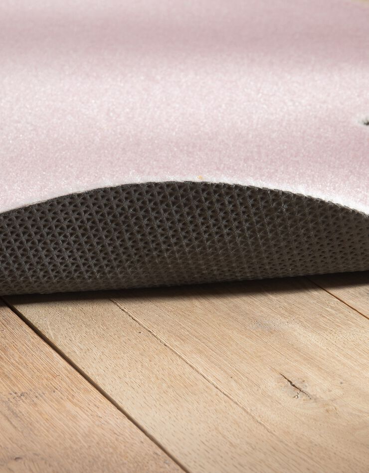 Tapis forme coeur antidérapant (rose)