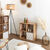 Meuble de rangement 4 cases, bois et rotin (naturel)