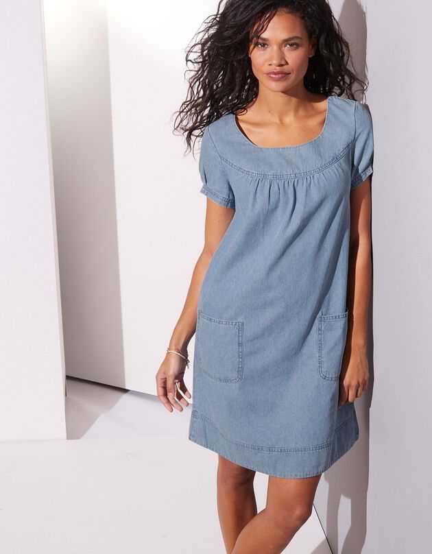 Robe housse denim léger (bleached)