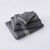 Collection serviettes de bain unies 420 g/m2 liteau fantaisie brod&eacute; (anthracite)