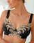 Soutien-gorge tulle brod&eacute; - avec armatures (noir)