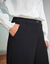Pantalon taille haute, effet jupe-culotte (noir)