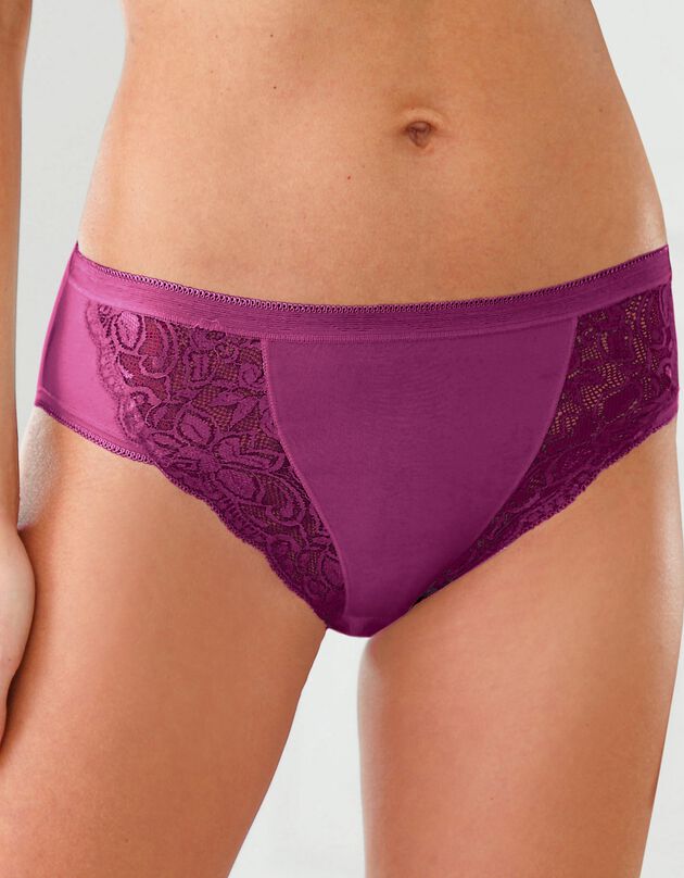 Culotte midi dentelle - lot de 3 (fruité)
